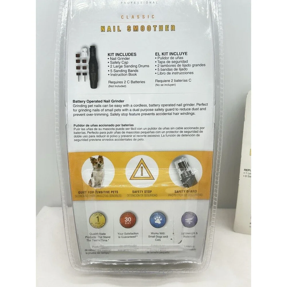 Wahl 5971 Classic Nail Smoother, Battery Operated Nail Drill for Pets‎ + Refills